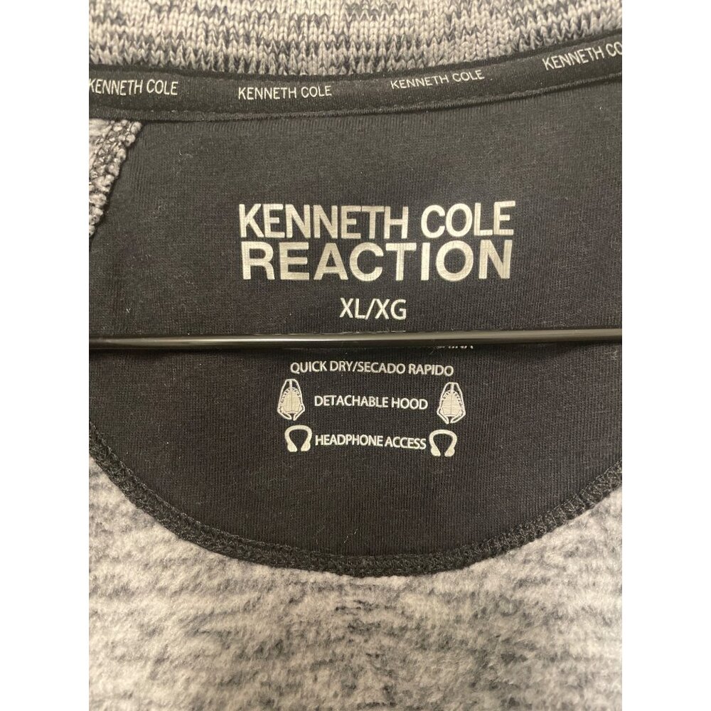 Womens Kenneth Cole Reaction Marled Gray Longl Zip-Up Hoodie XL Comfort Warm Uti - Picture 3 of 7